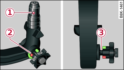 Removable towing bracket: Ball joint